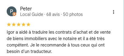 un avis